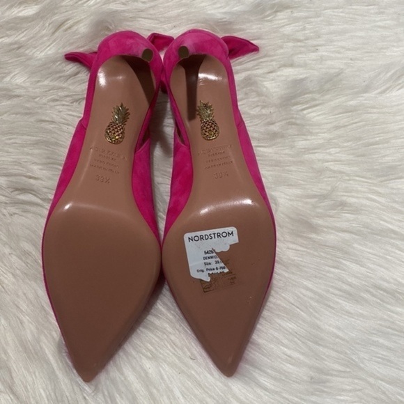 New Aquazzura 85mm Bow tie pumps size 39.5EU - Picture 9 of 14
